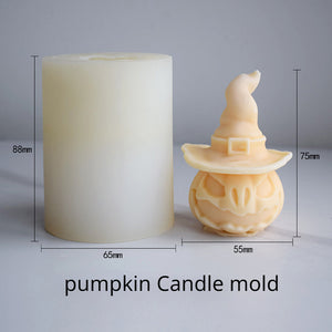 pumpumpkin candle mold,food grade silicone mold, Halloween candles, handmade soap mold, mold for making candle, home decor