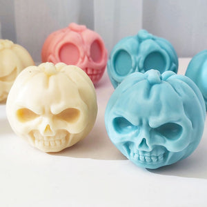Pumpkin skull candle molds, Halloween candle molds, devil candle molds, handmade aromatherapy, silicone molds, ghost head,plaster ornaments