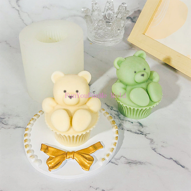 Bear Cupcake Silicone Mold