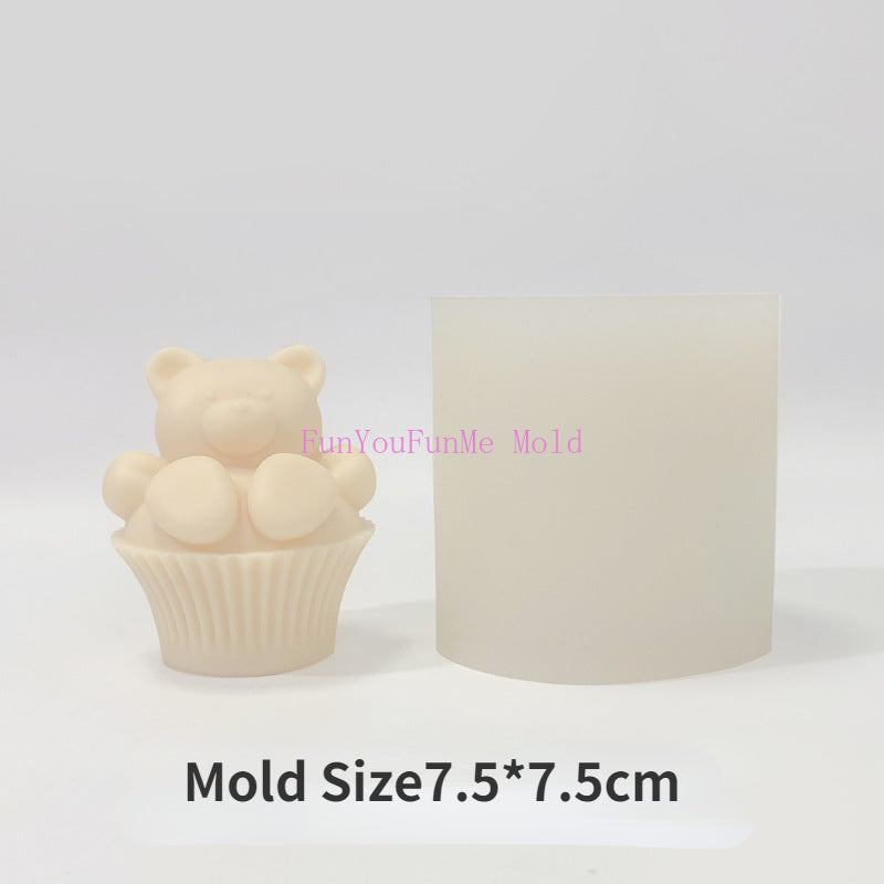 Bear Cupcake Silicone Mold