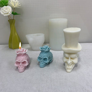 Halloween candle mold,skull silicone mold,rose molds,3D plaster mold,Handmade soap molds,cake mould,home decoration,crown mold,DIY supplies