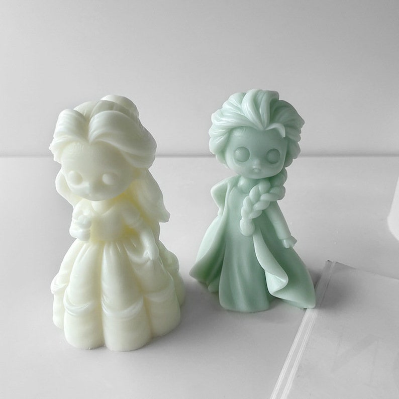 Beauty girl candle mold, teenage girl mold, girl in dress mold, plaster statue mold, handmade soap mold, DIY candle aroma silicone mold