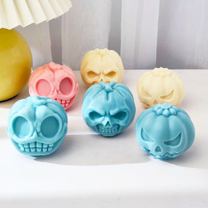 Pumpkin skull candle molds, Halloween candle molds, devil candle molds, handmade aromatherapy, silicone molds, ghost head,plaster ornaments