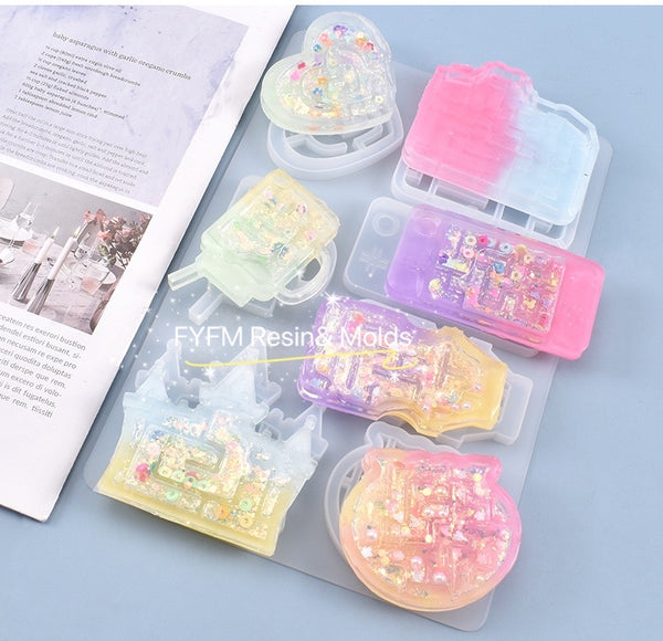 32x64mm Baby Bottle Shaker Mold for Cabochons, 1 Part Silicone