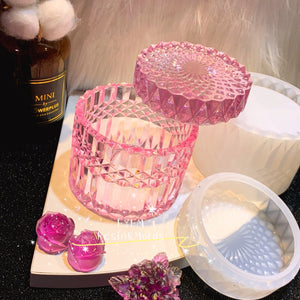 Resin Jar Bottle Molds With Lid/Storage Box