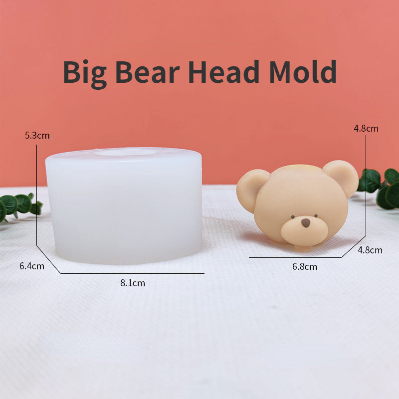 Teddy Bear Face - Silicone Mold