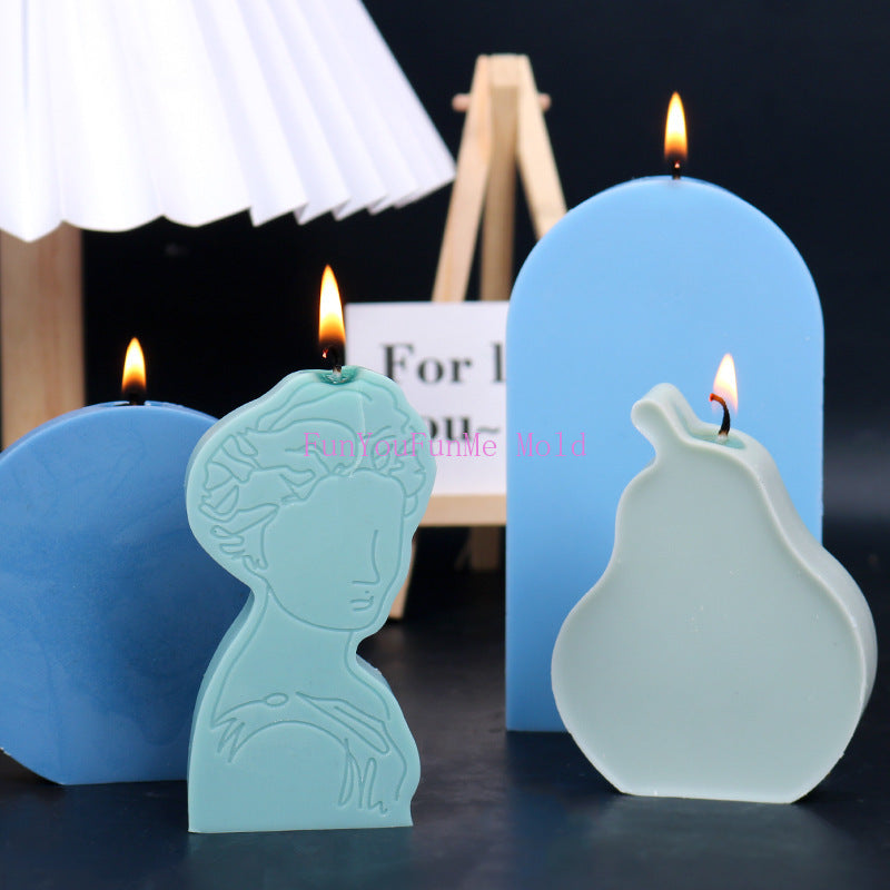 DIY candle silicone mold/ soybean wax /home decoration