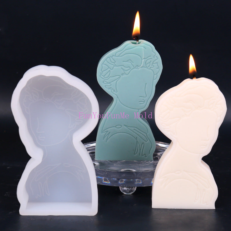 DIY candle silicone mold/ soybean wax /home decoration