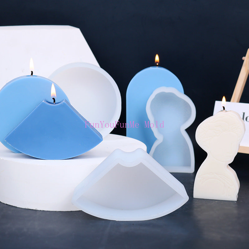 DIY candle silicone mold/ soybean wax /home decoration