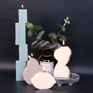 DIY candle silicone mold/ soybean wax /home decoration