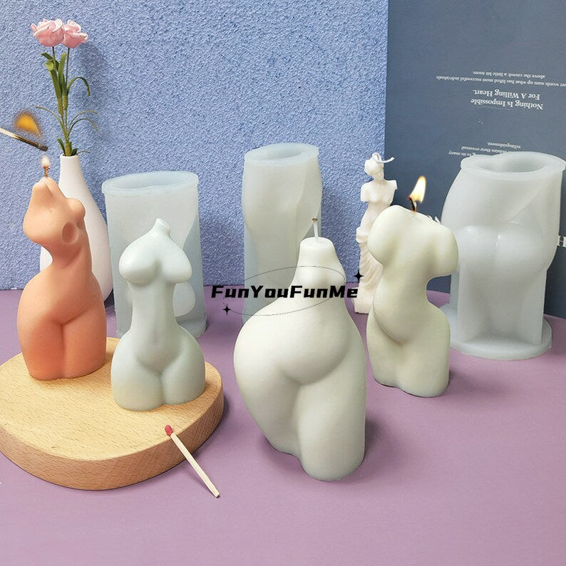 Women Abstract Body Candle Mold