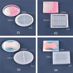 US Stock!Soap Dish Resin Mold, Silicone Mold for Resin,Trinket box Jewelry storage Tray ,ring holder,Resin Bathroom Decor, Casting Resin Art
