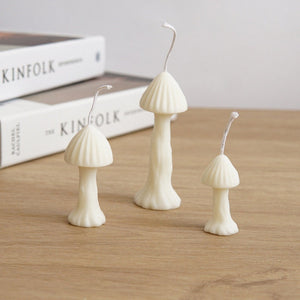 Cute Mushroom Candle Mold-3D Mushroom Candle Mold