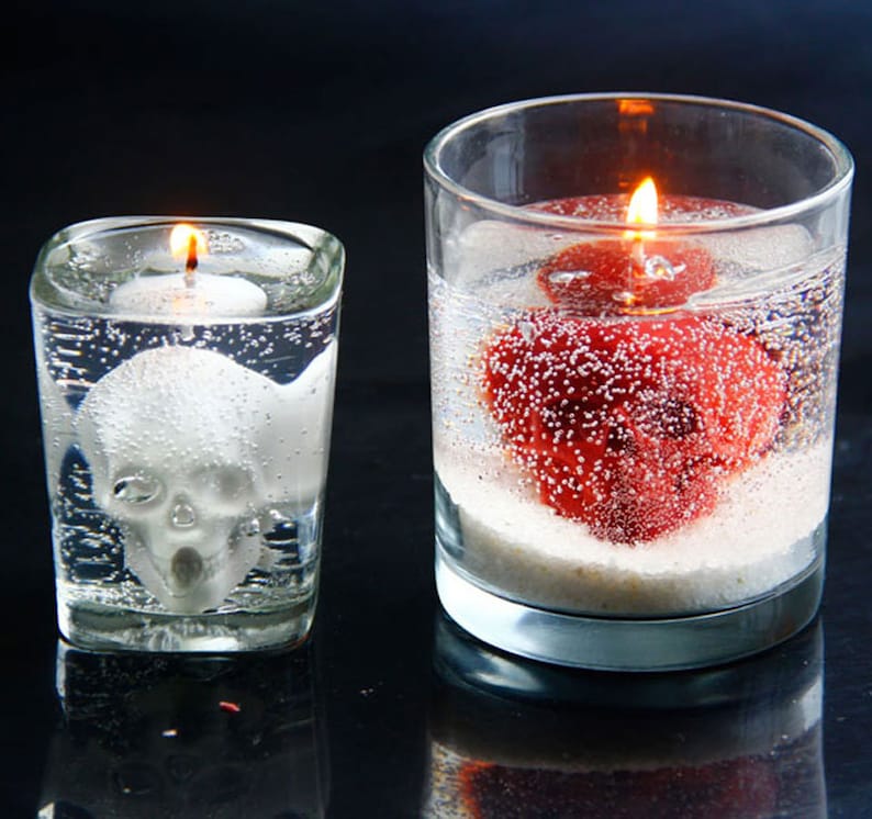 Halloween Skull Candle Mold-3D Skull Silicone Mold